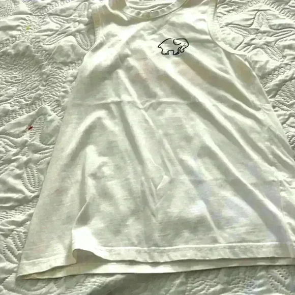 Ivory Ella Tank Top white/peach 100% Organic Cotton xxs - Picture 1 of 2